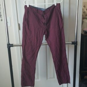 Burgundy slacks